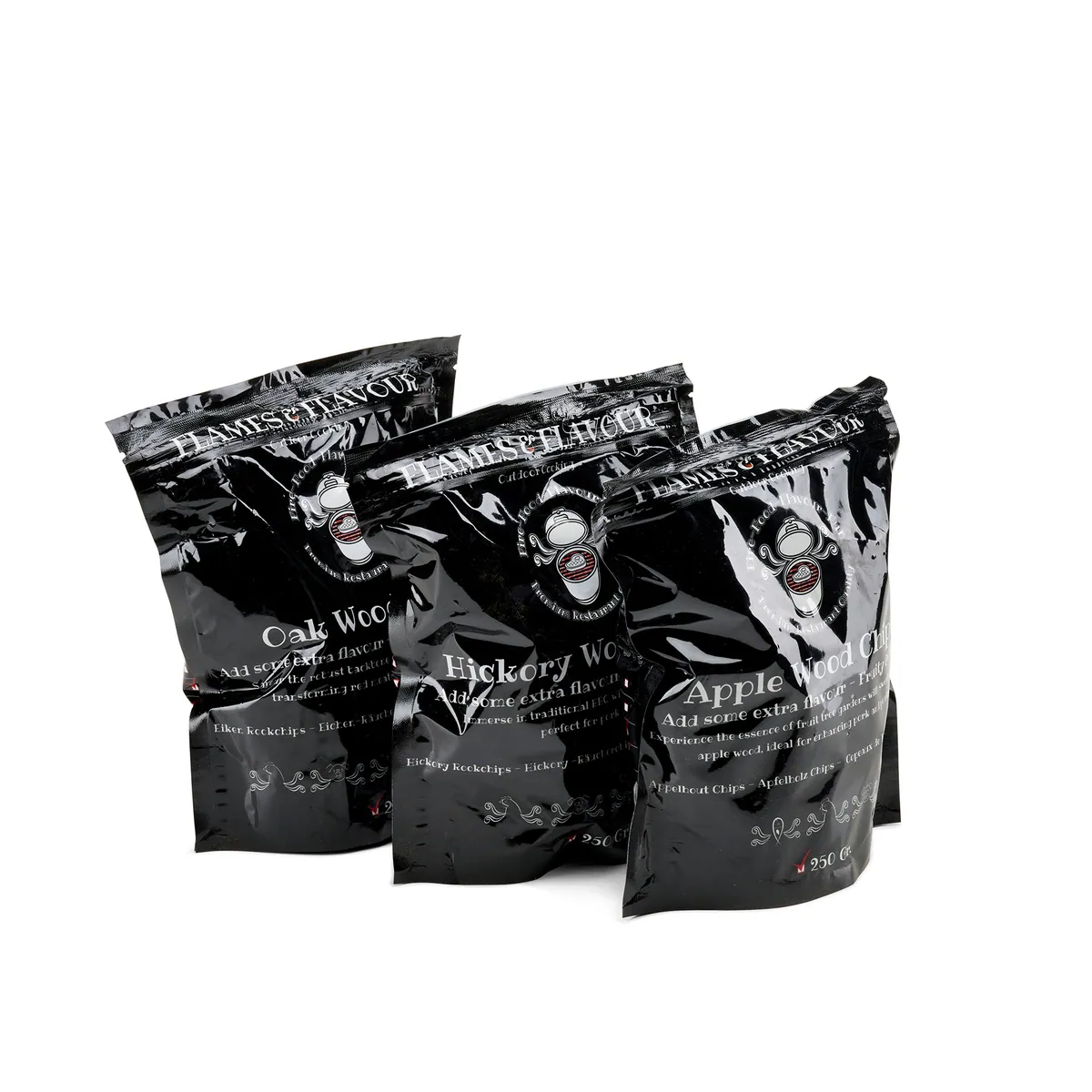 Appel – Hickory – Eik Rookhoutchips  (3 x 250gr)