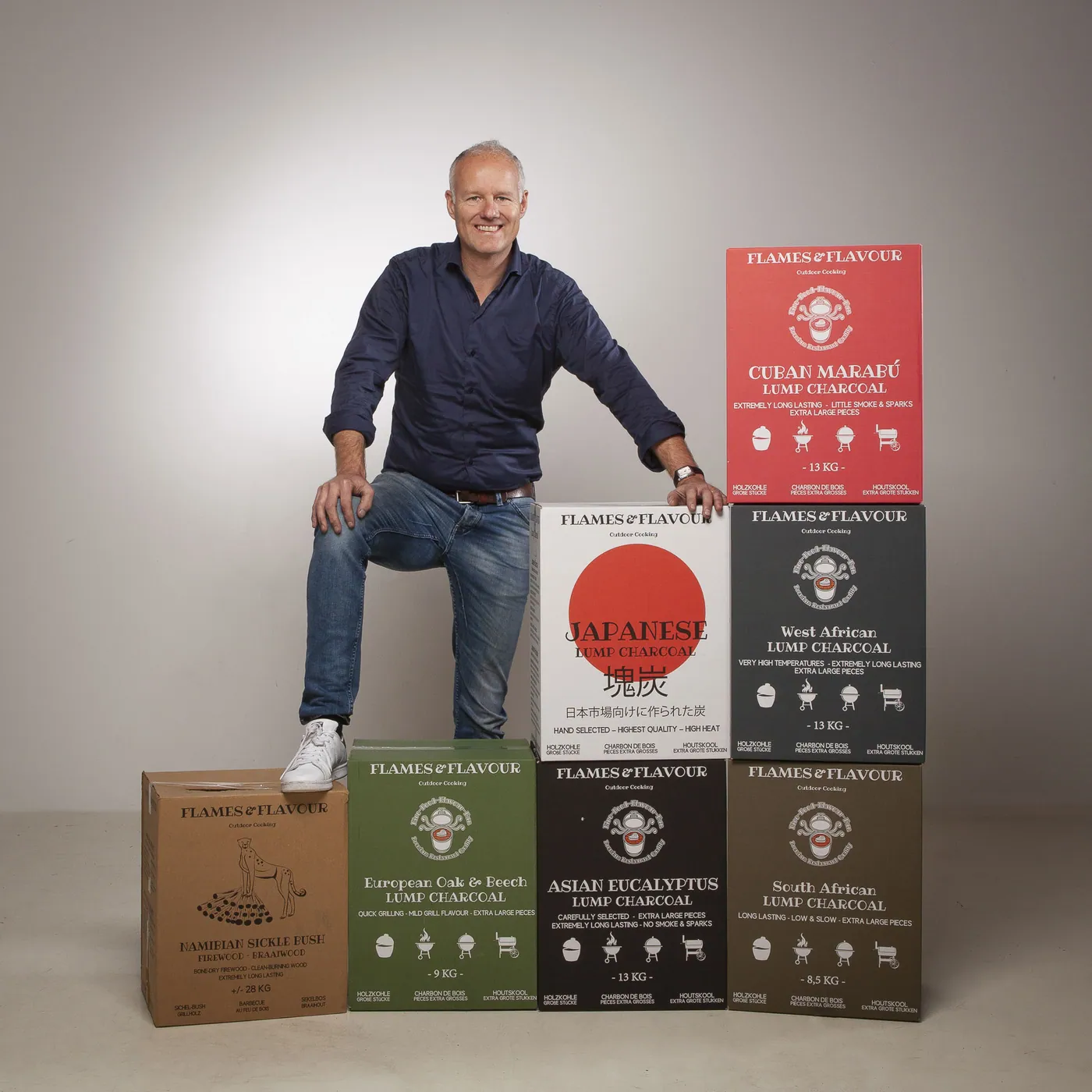 Verschillende soorten Flames & Flavour Houtskool